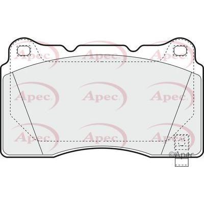 Apec Brake Pads Front Fits Ford Gt