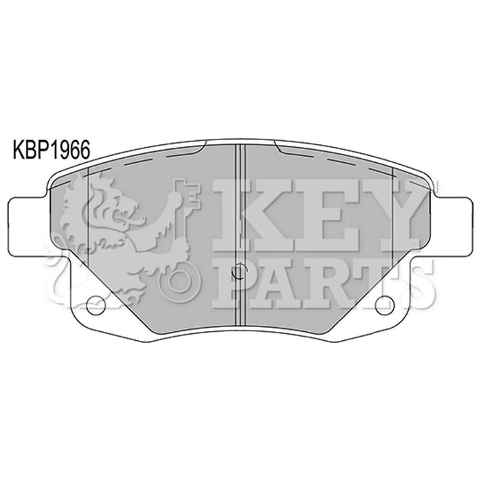 Genuine Key Parts KBP1966 Rear Brake Pads-Includes Wear Indicators (Bosch)