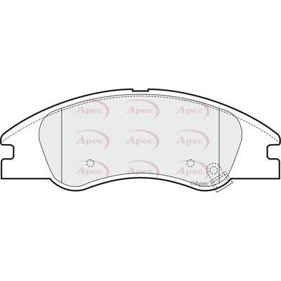 Apec Brake Pads Front Fits Kia Cerato Apec  - Dynamic Drive