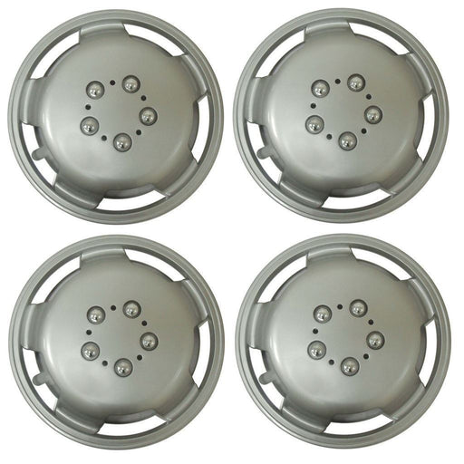 Set of 4 16 Inch Silver Extra Deep Dish Van Wheel Trims Hub Caps For Fiat Ducato UKB4C  - Dynamic Drive