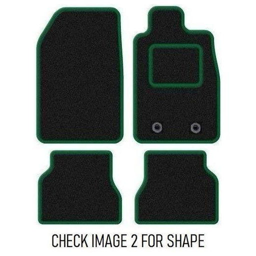 Tailored Green Trim Carpet Mats fits for Audi A4 06-08 + Clips 2006 2007 2008 UKB4C  - Dynamic Drive