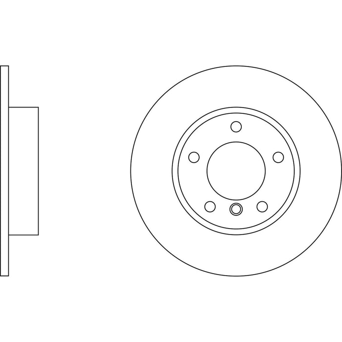 Genuine APEC Front Brake Discs & Pads Set Solid for BMW 3 Series