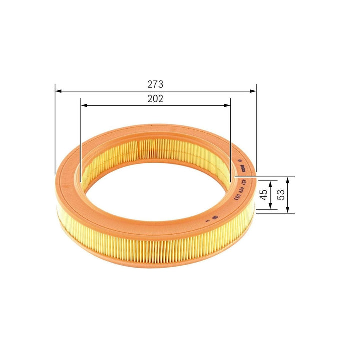 Genuine Bosch Car Air Filter S9053 fits Vauxhall Nova - 1.2 - 89-93 1457429053 Bosch  - Dynamic Drive