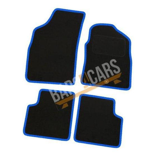 Tailored Blue Trim Carpet Mats Fiat 500 08-Dec12 + Clips 08 09 10 11 12 UKB4C  - Dynamic Drive