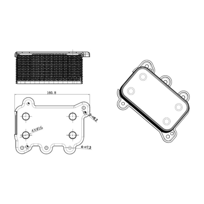 NRF Oil Cooler fits Mercedes E-class G-class M-class S-class NRF  - Dynamic Drive