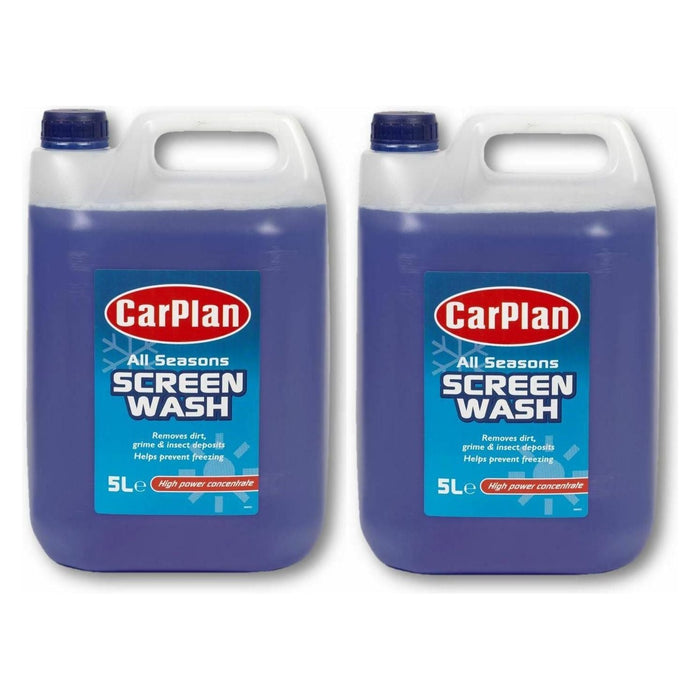 2x Carplan Sreenwash Concentrated Concentrate Screen Wash Car Van 5L Litre