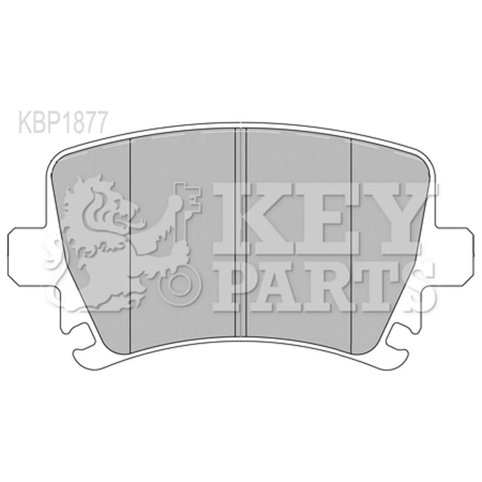 Genuine Key Parts KBP1877 Rear Brake Pads (TRW)