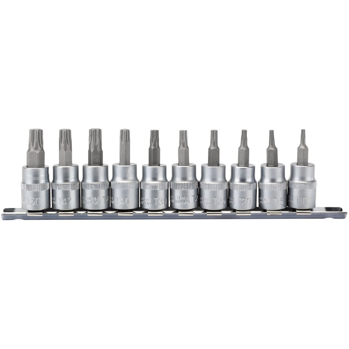 Draper TX-STAR Plus Socket Bit Set, 3/8" Sq. Dr., 48mm (10 Piece)