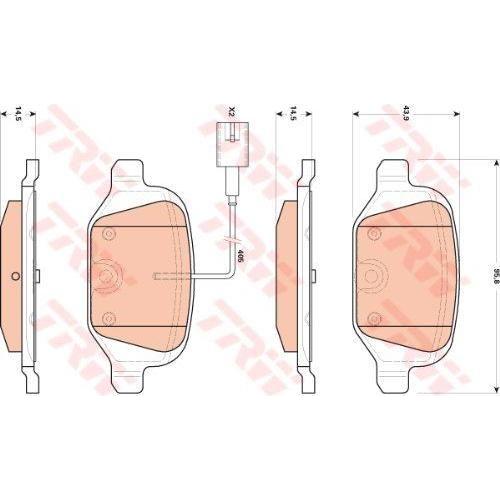 Genuine TRW Brake Pads (Rear) (R90) GDB1894 FK Automotive  - Dynamic Drive