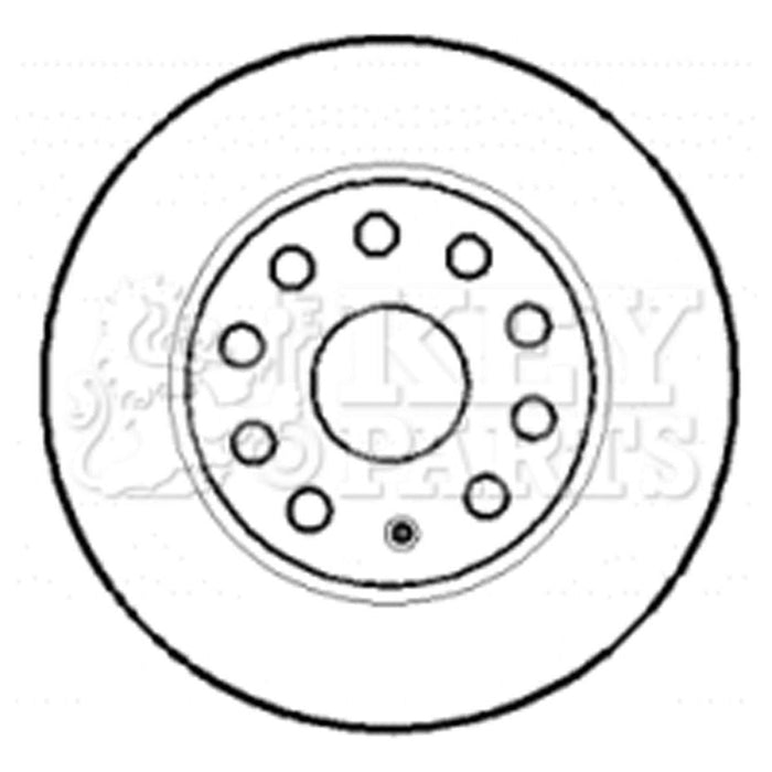 Genuine Key Parts KBD4384 Brake Disc Pair (Rear)