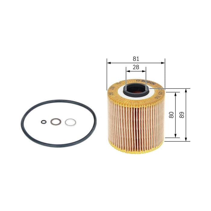 Genuine Bosch Car Oil Filter P9760 fits Isuzu Trooper DiTD - 3.0 - 98-04 1457429