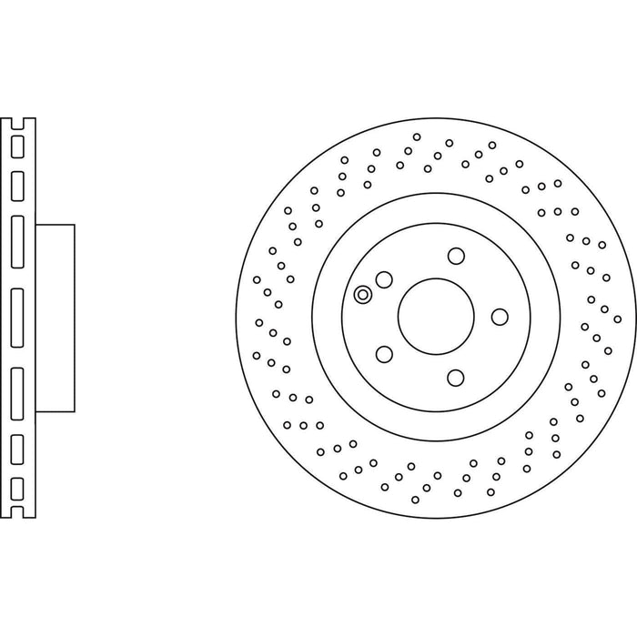 Apec Brake Disc Front Fits Mercedes Cl Class E S Sl Apec  - Dynamic Drive