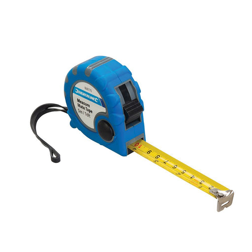 Silverline Measure Mate Tape 5m / 16ft x 19mm Silverline  - Dynamic Drive