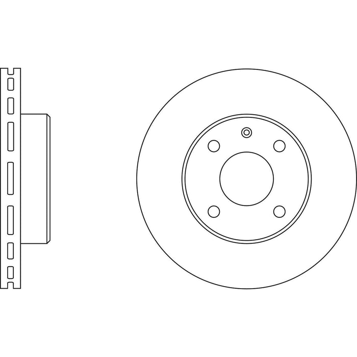 Apec Brake Disc Front Fits Ford Escort Sierra Tvr Griffith