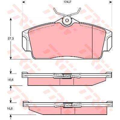 Genuine TRW Brake Pads (Front) (R90) GDB3168