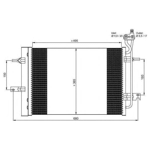 NRF Condenser 350034