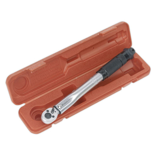 Sealey Torque Wrench Micrometer Style 3/8"Sq Drive 2-24Nm(1.47-17.70lb.ft) Calib Sealey  - Dynamic Drive