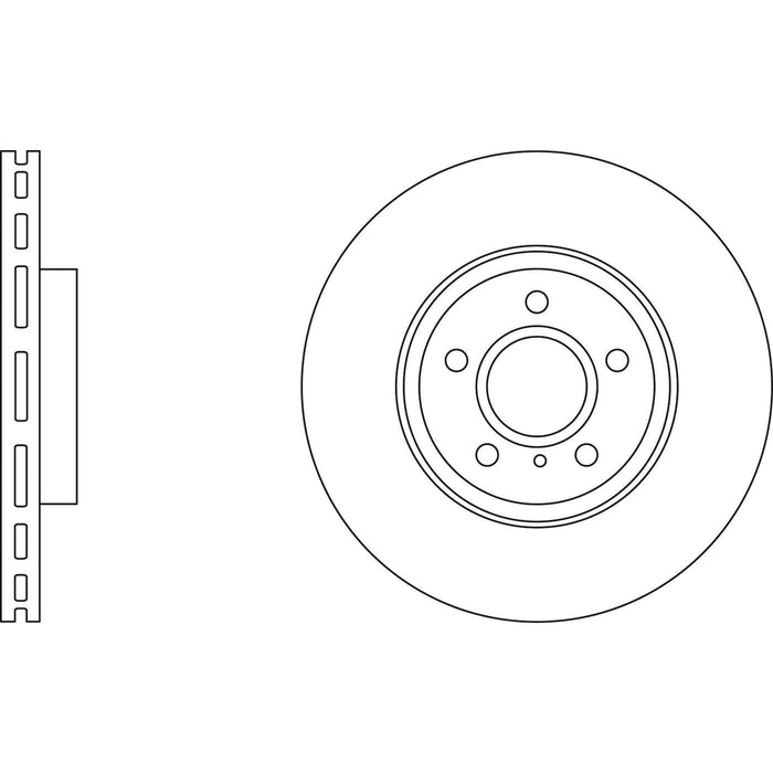 Apec Brake Disc Front Fits Infiniti Ex Fx G M Q Qx