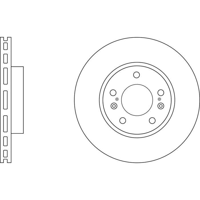 Genuine APEC Front Brake Discs & Pads Set Vented for Suzuki SX4 S-Cross