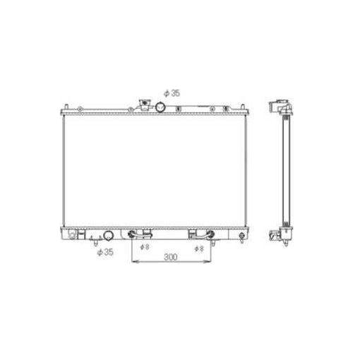 NRF Radiator fits Mitsubishi Outlander NRF  - Dynamic Drive