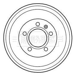 Genuine Borg & Beck Brake Drum fits LDV Maxus 0105 BBR7215 Borg & Beck  - Dynamic Drive