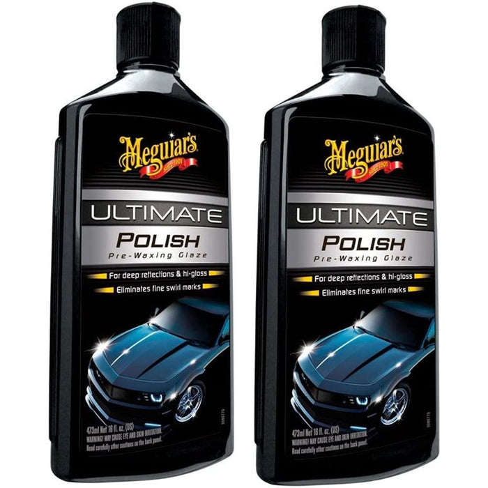 2x Meguiar's G19216EU Ultimate Polish Pre-Waxing Glaze 473ml Meguiar's  - Dynamic Drive