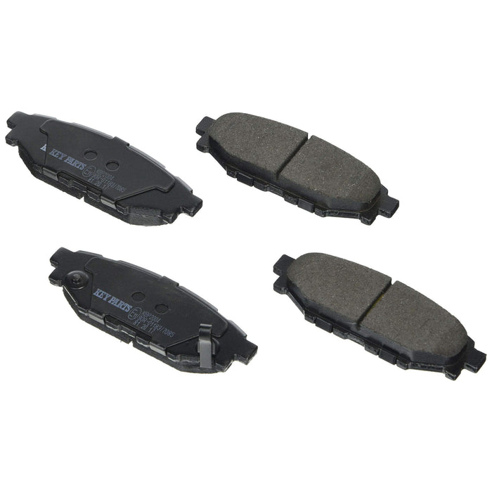 Genuine Key Parts KBP2004 Rear Brake Pads-Includes Wear Indicators (Akebono)