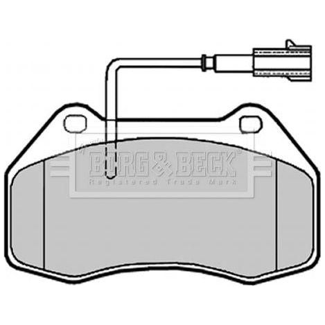 Genuine Borg & Beck Front Brake Pads fits Alfa Romeo MiTo 1.4 908910 BBP2019 Borg & Beck  - Dynamic Drive