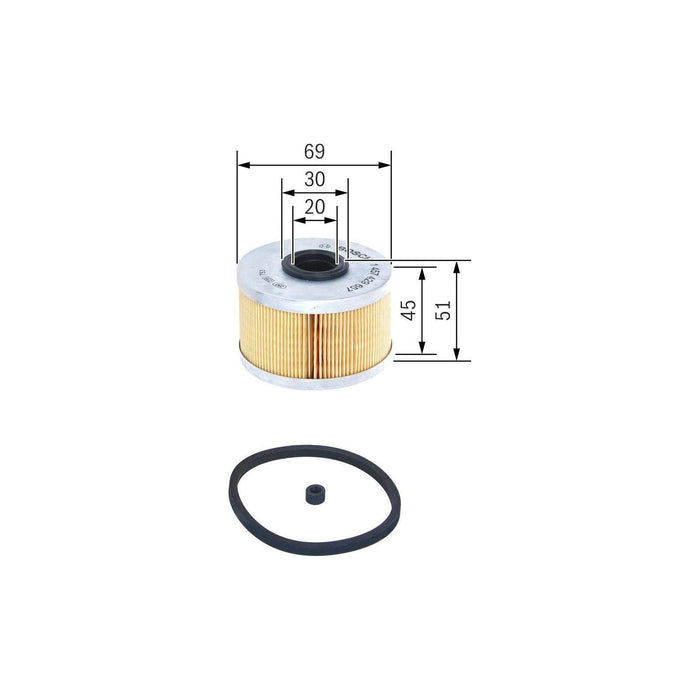 Bosch Car Fuel Filter N9657 fits Renault Kangoo Express - 1.9 - 99-09 1457429657