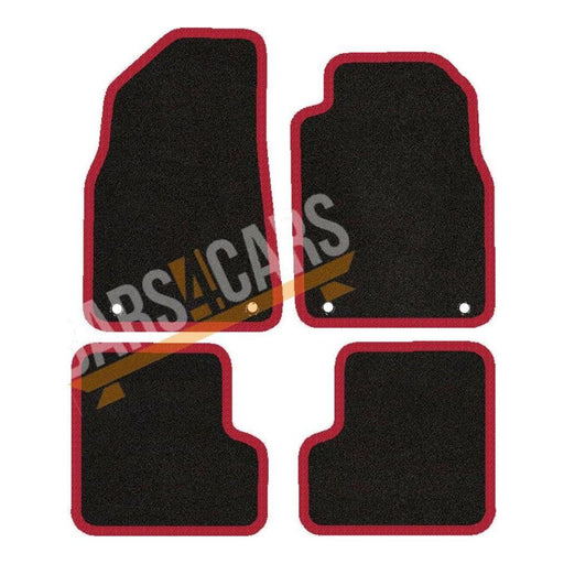 Fully Tailored Red Trim Carpet Mats for Mg3 13> Set of 4 With 4 Clips UKB4C  - Dynamic Drive