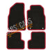 Fully Tailored Red Trim Carpet Mats for Mg3 13> Set of 4 With 4 Clips UKB4C  - Dynamic Drive