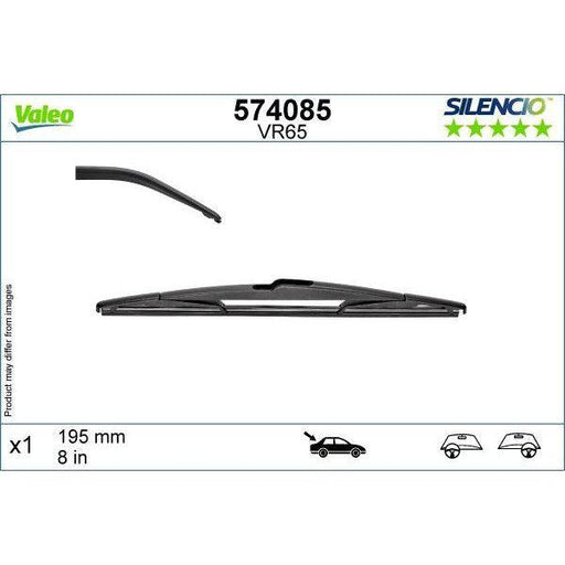 Valeo Rear Single Wiper Blades 574085 Automotive Part fits Toyota Auris Hatchback Valeo  - Dynamic Drive