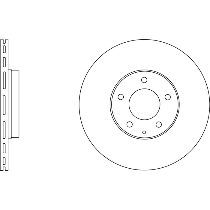 Genuine APEC Rear Brake Discs & Pads Set Vented for Mazda RX-8