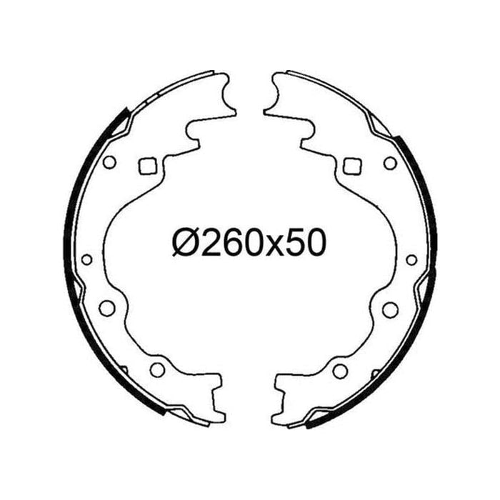 Valeo Drum Brake Shoes 564297 Automotive Part fits Mazda Valeo  - Dynamic Drive