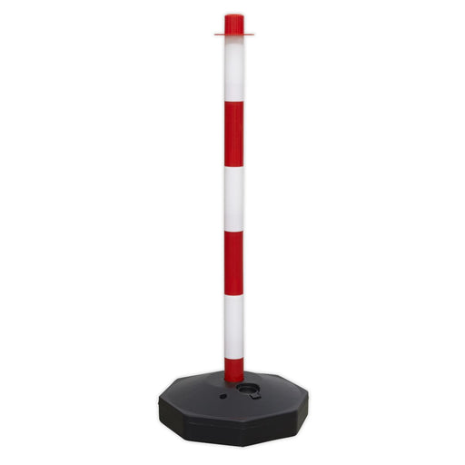 Sealey Red/White Post with Base RWPB01 Sealey  - Dynamic Drive