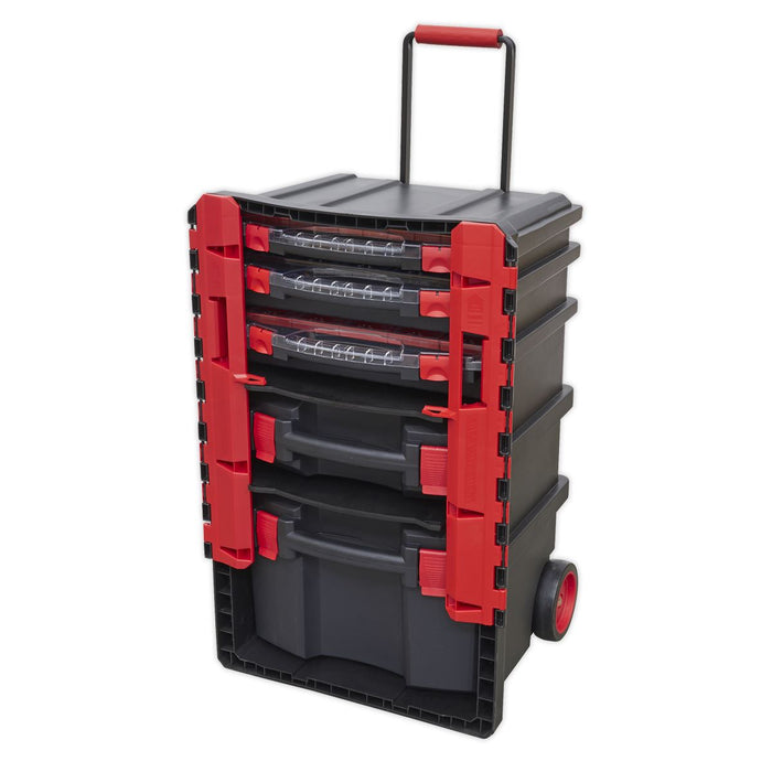 Sealey Professional Mobile Toolbox with 5 Removable Storage Cases AP860 Sealey  - Dynamic Drive