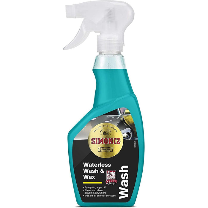 Simoniz Waterless Car Wash & Wax Quick Spray Cleans Protects Shines 500ml Simoniz  - Dynamic Drive