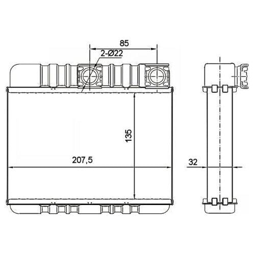 NRF Heater Radiator 54277