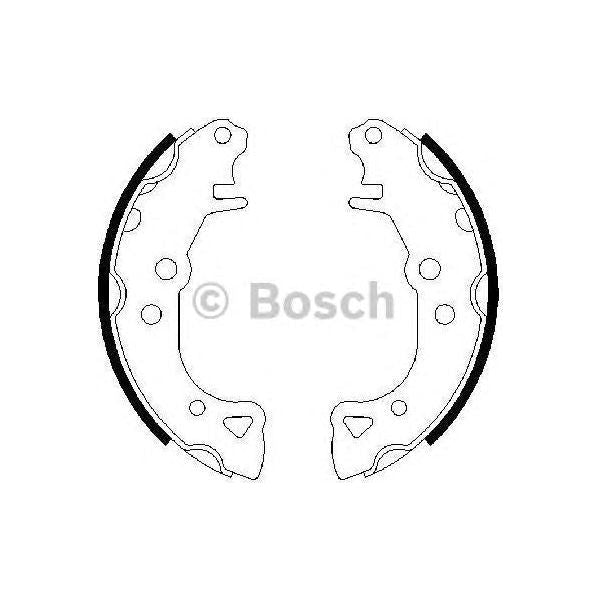 Genuine Bosch Brake Shoe Bs508 fits Peugeot 106 - 1.1 - 96-04 0986487252