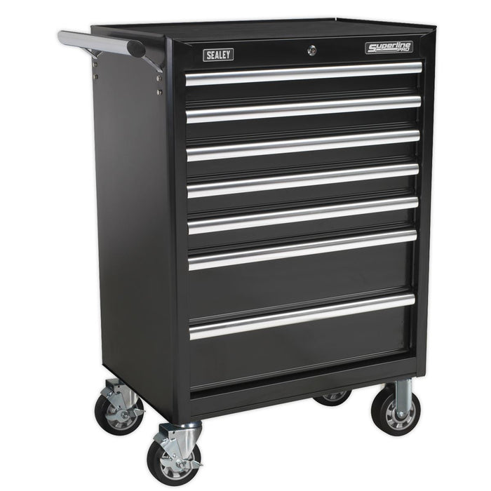 Sealey Rollcab 7 Drawer with Ball-Bearing Slides Black AP33479B