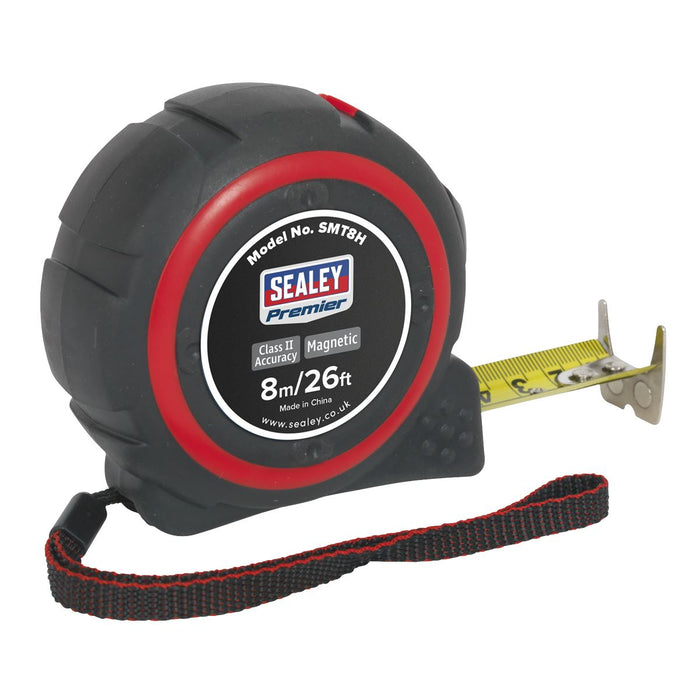 Sealey Heavy-Duty Tape Measure 8m(26ft) SMT8H Sealey  - Dynamic Drive