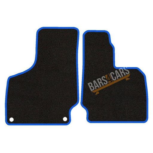 Fully Tailored Blue Trim Carpet Mats Audi Tt 06 ON (2 Pce) Set of 2 + 4 Clips UKB4C  - Dynamic Drive