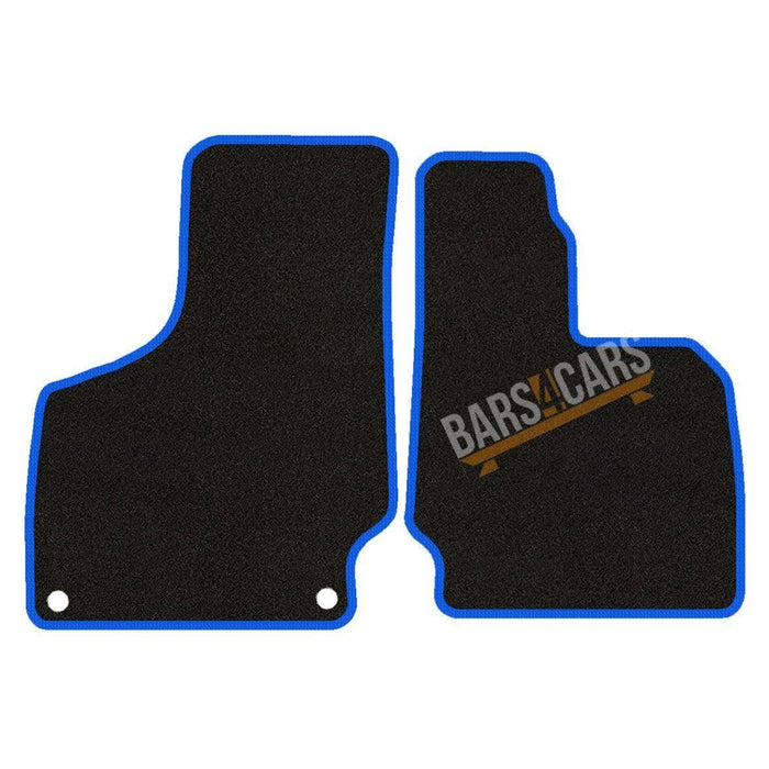 Fully Tailored Blue Trim Carpet Mats Audi Tt 06 ON (2 Pce) Set of 2 + 4 Clips UKB4C  - Dynamic Drive