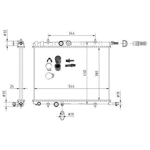 NRF Radiator 53424A NRF  - Dynamic Drive