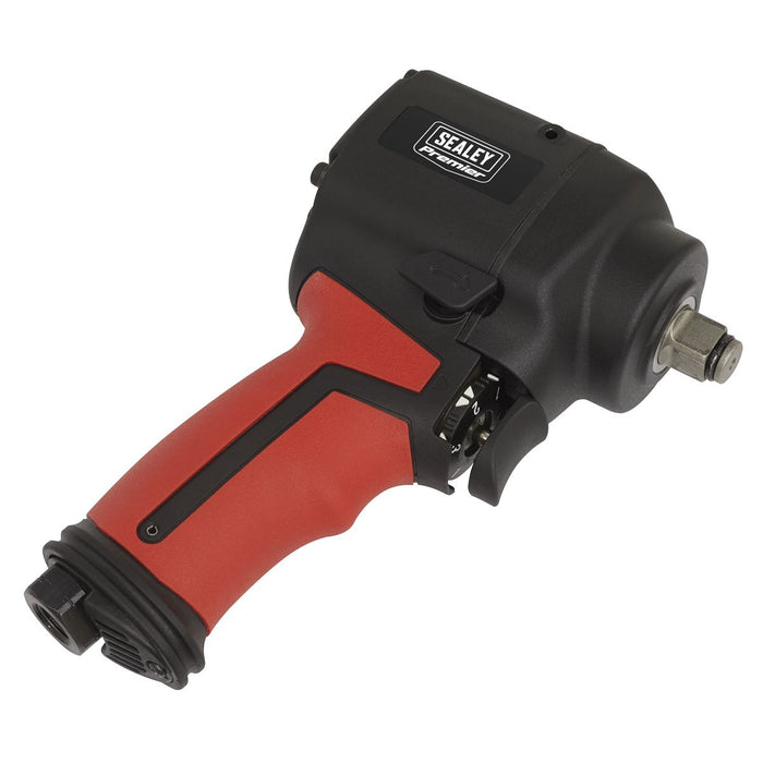 Sealey Air Impact Wrench 1/2"Sq Drive Stubby Twin Hammer SA6002S Sealey  - Dynamic Drive