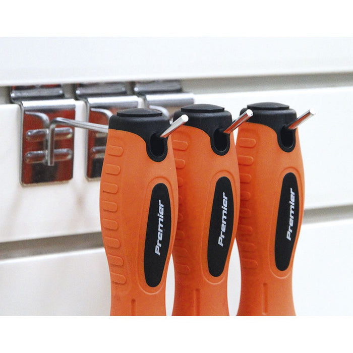 Sealey Screwdriver Set 8pc Hi-Vis Orange HV003 Sealey  - Dynamic Drive