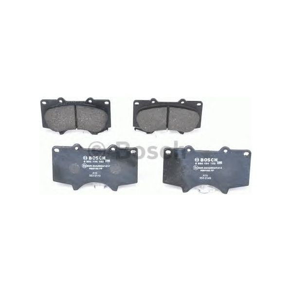 Genuine Bosch Brake Pad Set Bp1064 fits Toyota Hilux - 2.4 - 15- 0986494153