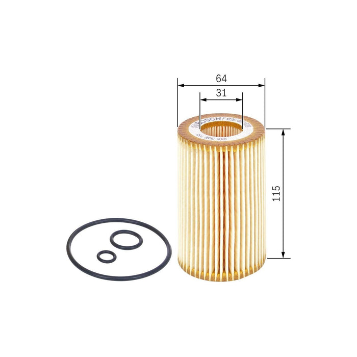 Genuine Bosch Car Oil Filter P7070 fits Honda CR-V i-CTDi - 2.2 - 05-06 F0264070 Bosch  - Dynamic Drive