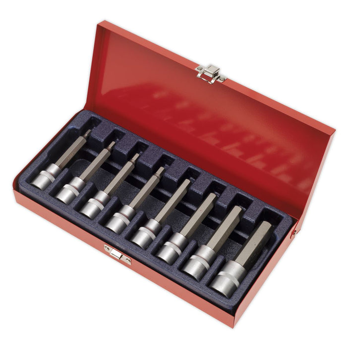 Sealey Hex Socket Bit Set 8pc 1/2"Sq Drive Metric AK9310