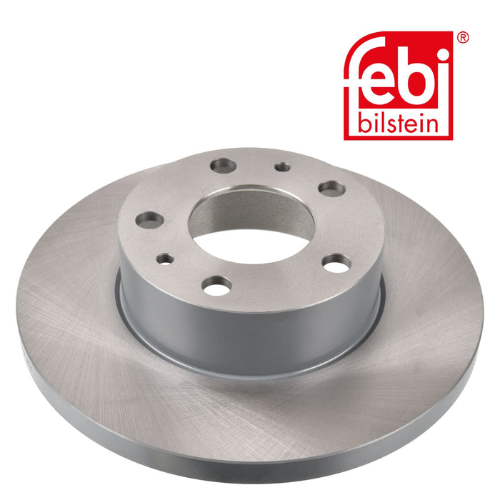 Genuine FEBI Front Brake Discs & Pads Set Solid for Fiat Ducato